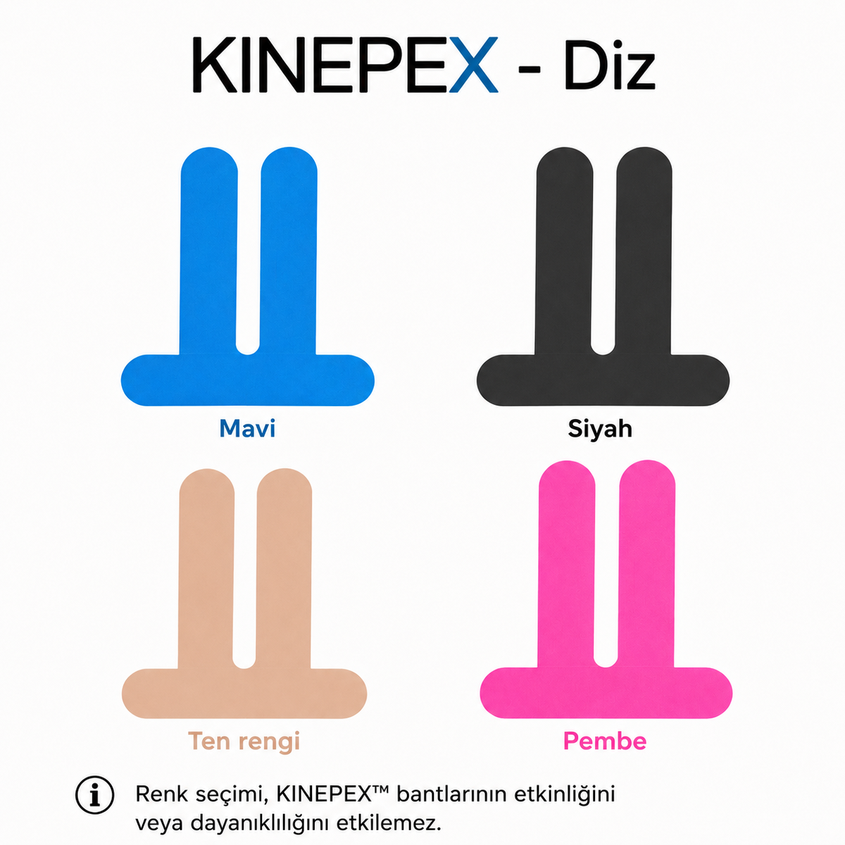 Kinepex diz bandı - dizde