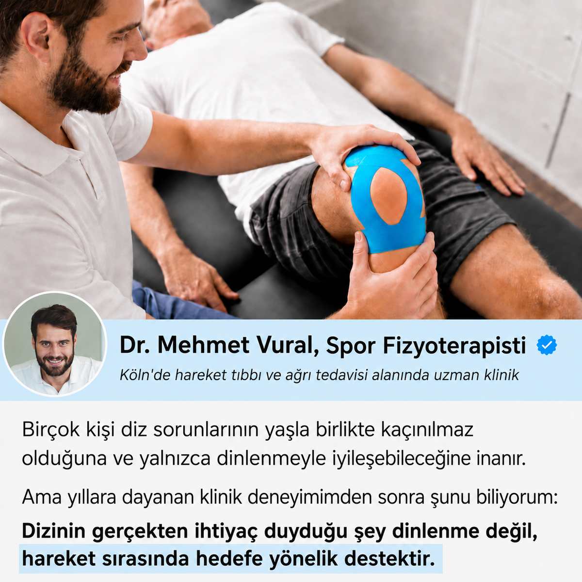 Kinepex diz bandı - kolay uygulama